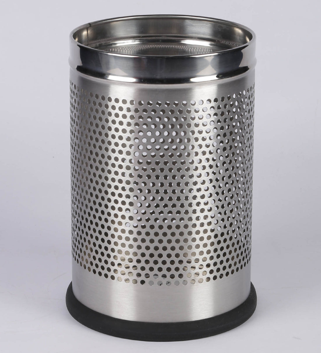 Parasnath 6L Stainless Steel Perforated Round Dustbin Durable Indoor Outdoor