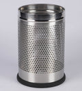 Parasnath 6L Stainless Steel Perforated Round Dustbin Durable Indoor Outdoor