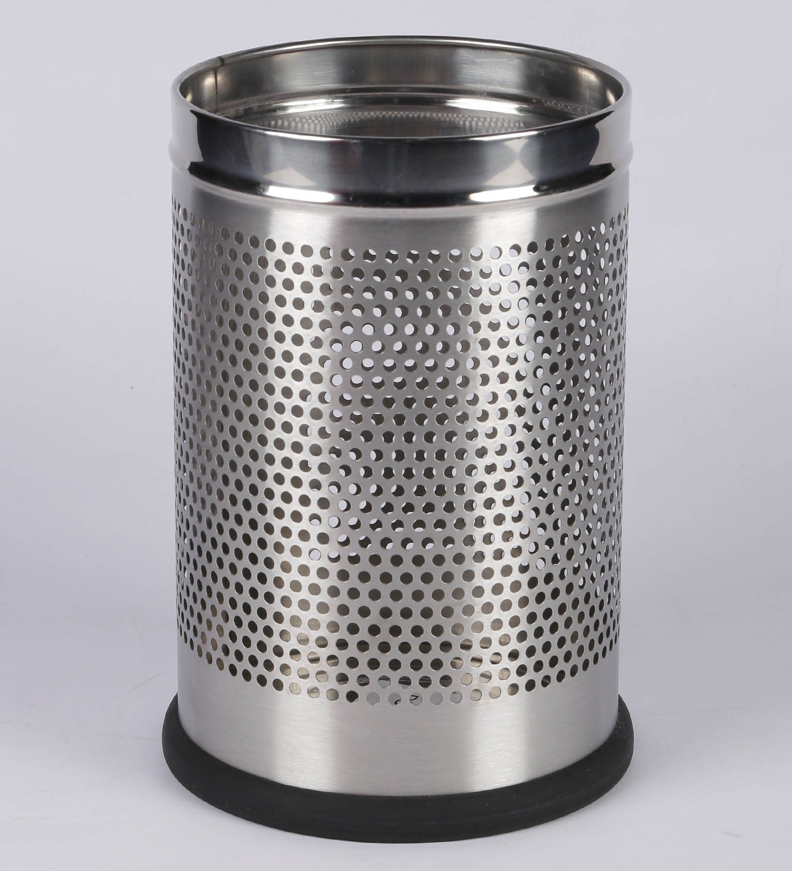 Parasnath 6L Stainless Steel Perforated Round Dustbin Durable Indoor Outdoor