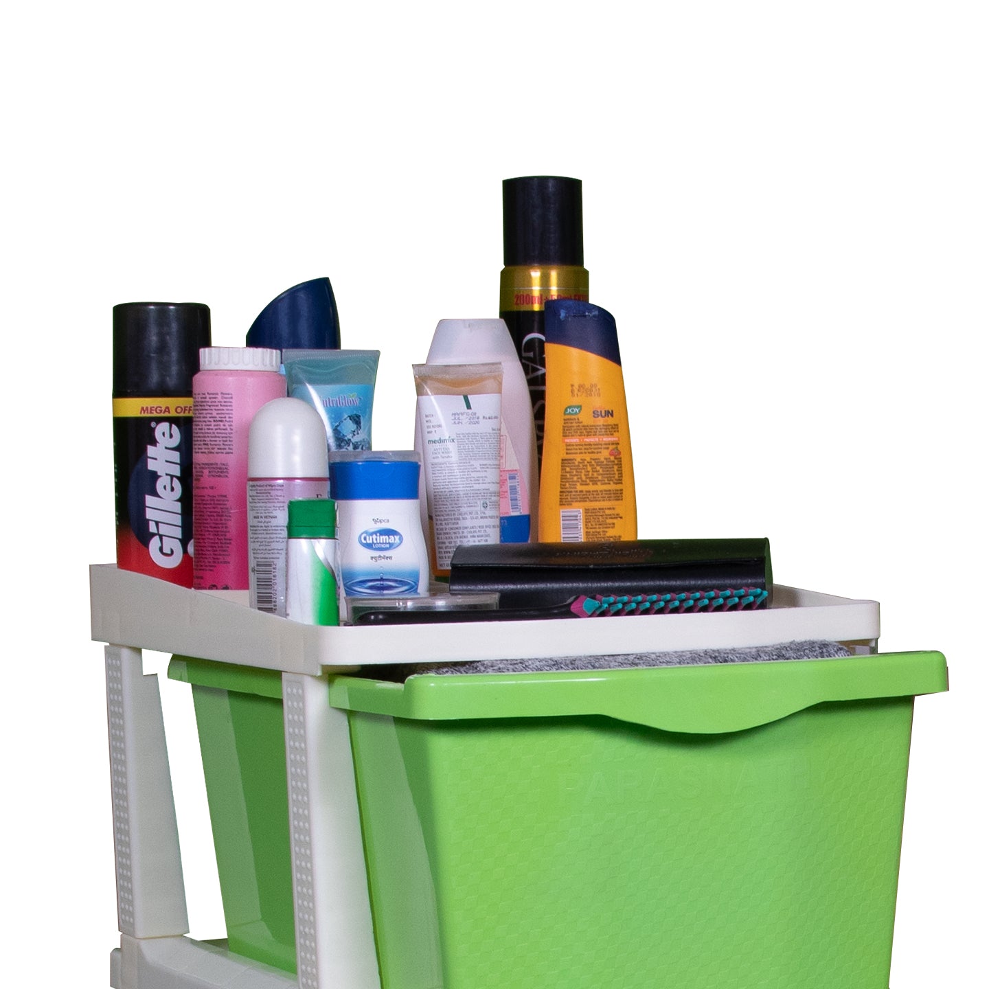 Parasnath Boxo 4 Layer Green Drawer – Multi-purpose storage with wheels