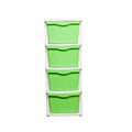 Parasnath Boxo 4 Layer Green Drawer – Multi-purpose storage with wheels