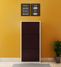 Parasnath Brown White Wall-Mounted 3-Shelf Shoe Rack Lockable Organizer