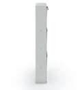 Parasnath Brown White Wall-Mounted 3-Shelf Shoe Rack Lockable Organizer
