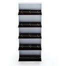 Parasnath BrownWhite Wall Shoe Rack 5 Shelves Shoes Stand 
