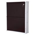Parasnath Brown White Wall-Mounted 2-Shelf Shoe Rack Lockable Organizer
