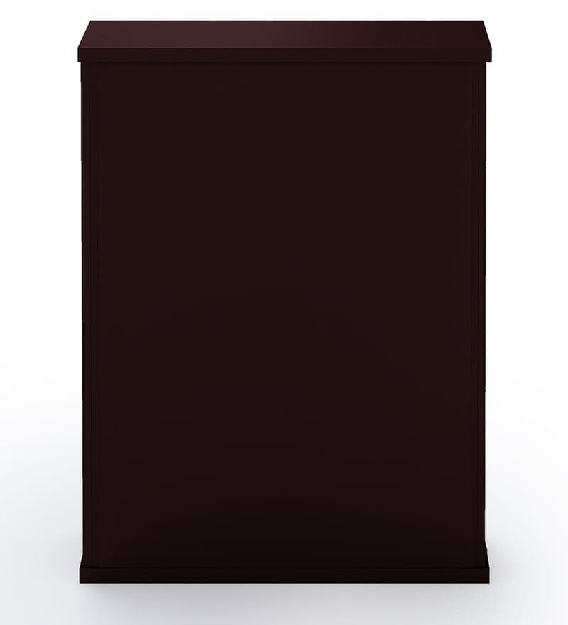 Parasnath Coffee Colour Wall Shoe Rack 2 Shelves Slim Lockable Steel Shoe Stand