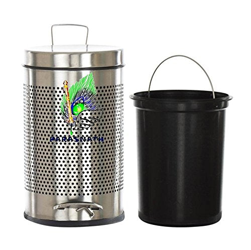 Parasnath stainless steel round pedal dustbin