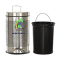 Parasnath stainless steel round pedal dustbin