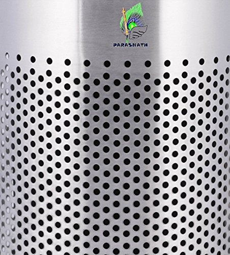 Parasnath stainless steel round pedal dustbin
