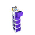 Parasnath Boxo 5 Layer Purple Drawer – Multi-purpose storage with wheels