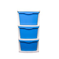 Parasnath Boxo 3 Layer Blue Drawer – Multi-purpose storage with wheels