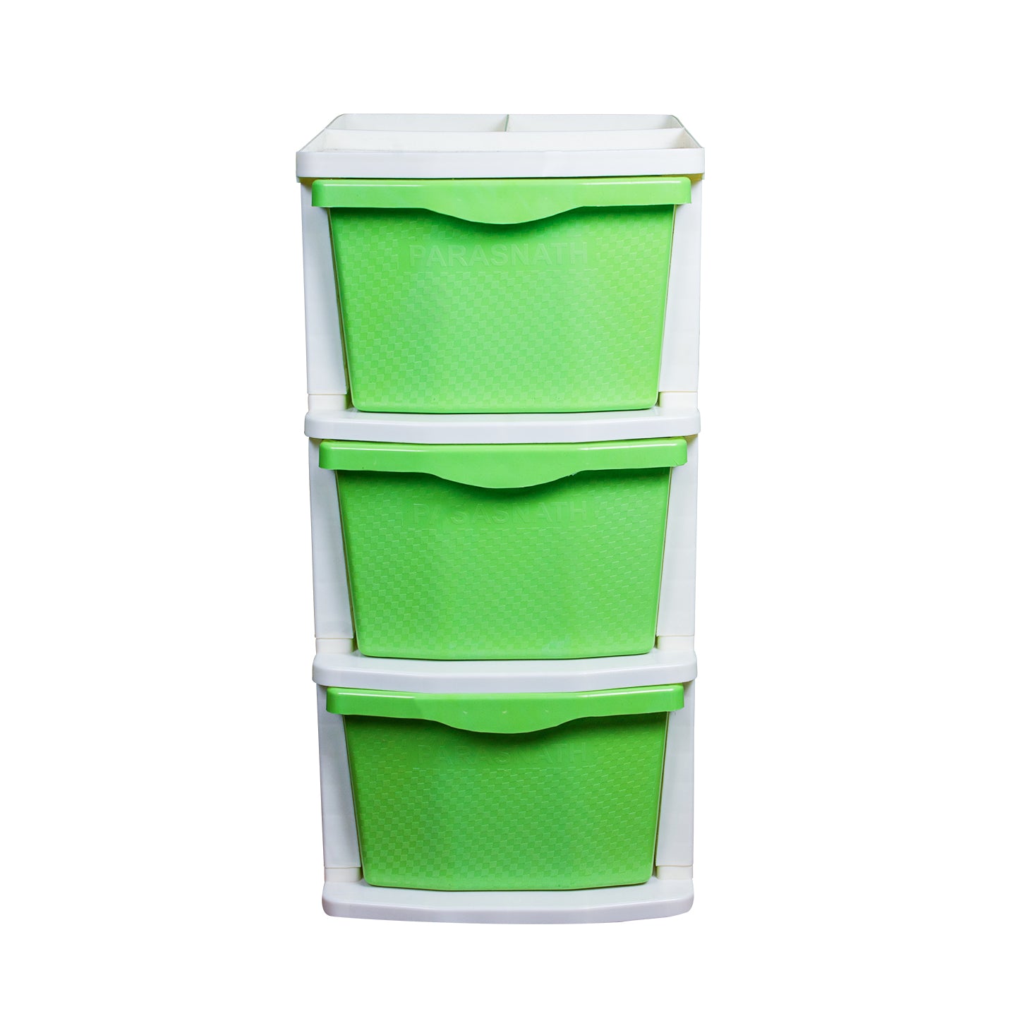 Parasnath Boxo 3 Layer Green Drawer – Multi-purpose storage with wheels