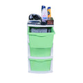 Parasnath Boxo 3 Layer Green Drawer – Multi-purpose storage with wheels