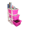 Parasnath Boxo 3 Layer Purple Drawer – Multi-purpose storage with wheels