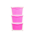 Parasnath Boxo 3 Layer Purple Drawer – Multi-purpose storage with wheels