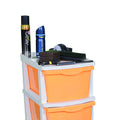 Parasnath Boxo 4 Layer Orange  Drawer – Multi-purpose storage with wheels