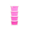 Parasnath Boxo 4 Layer Pink  Drawer – Multi-purpose storage with wheels