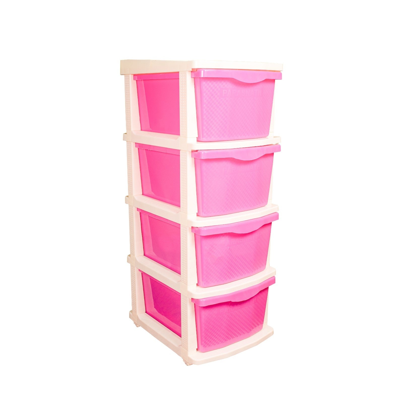 Parasnath Boxo 4 Layer Pink  Drawer – Multi-purpose storage with wheels
