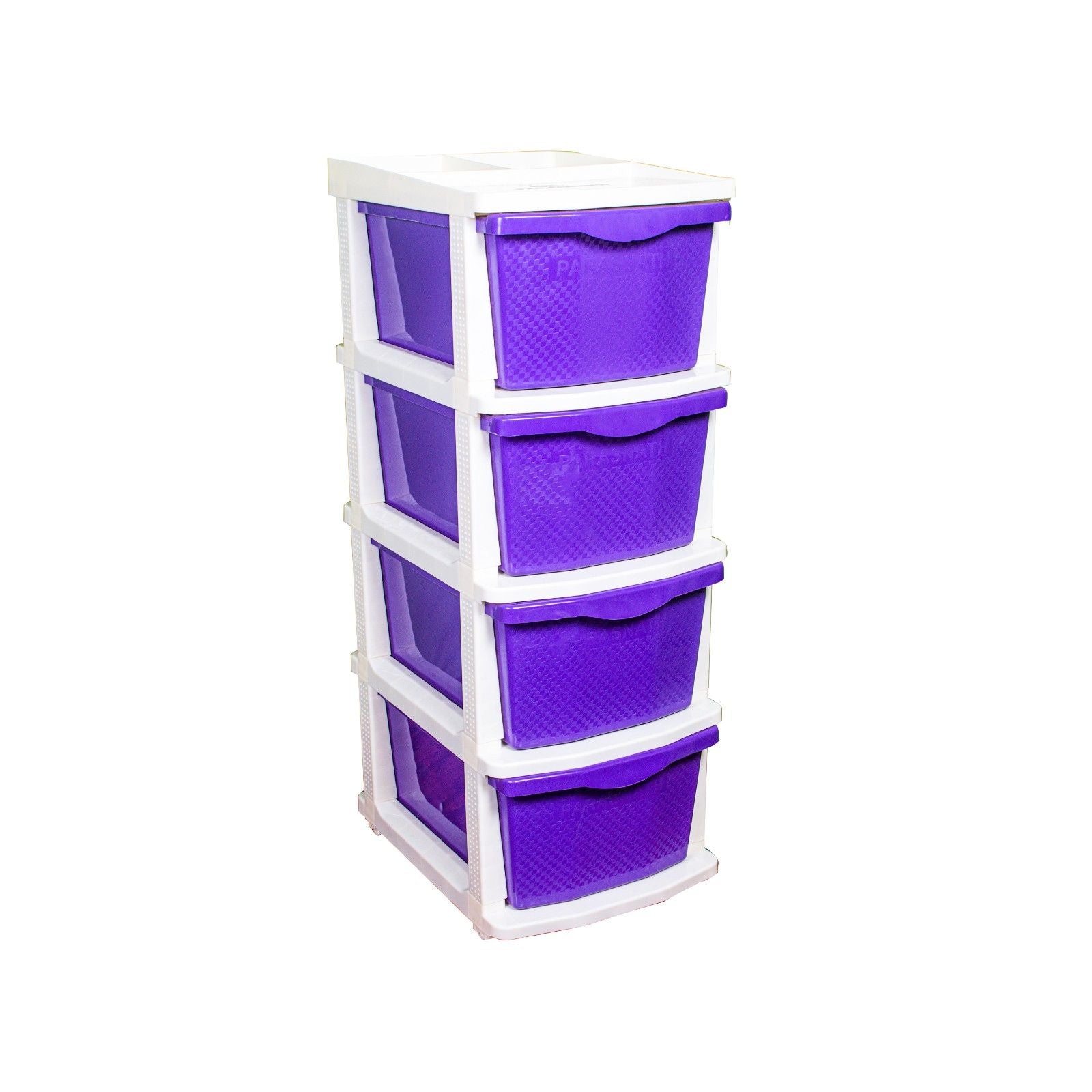 Parasnath Boxo 4 Layer Purple  Drawer – Multi-purpose storage with wheels