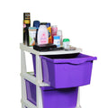Parasnath Boxo 4 Layer Purple  Drawer – Multi-purpose storage with wheels