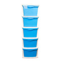 Parasnath Boxo 5 Layer Blue Drawer – Multi-purpose storage with wheels