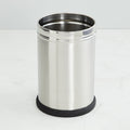 Parasnath Stainless Steel Plain Open Dustbin, 8L - 8X13 Inch - PARASNATH