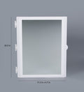 Parasnath Flora Bathroom Cabinet with Mirror 5-Compartment Wall-Mounted Storage
