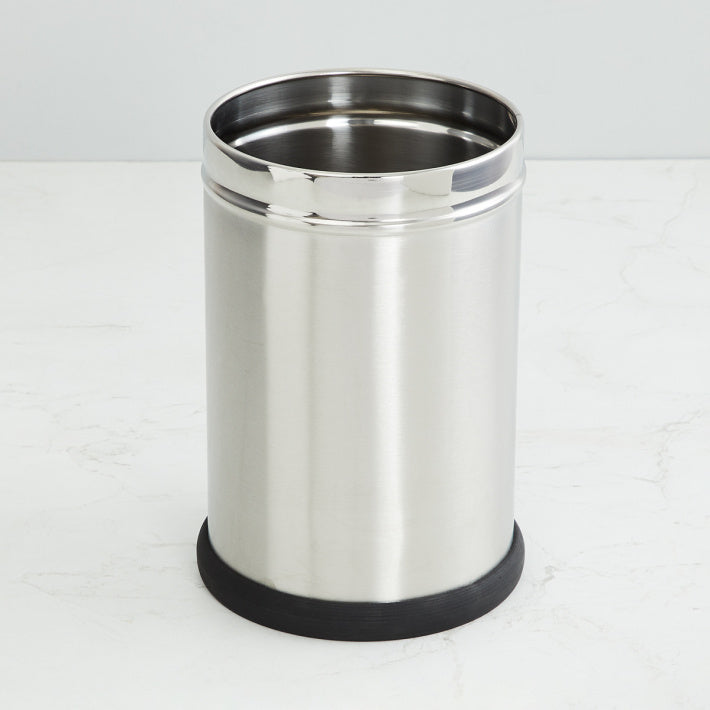Parasnath Stainless Steel Plain Open Dustbin, 11L - 10X15 Inch - PARASNATH